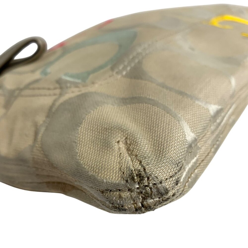 Coach Poppy Signature Multi-Color C Canvas Should… - image 4